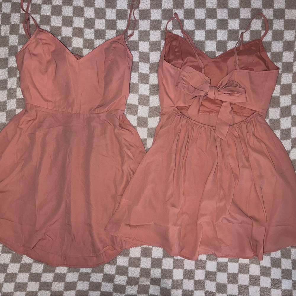 Forever 21 - M Blush Pink Spaghetti Strap Dress (1)